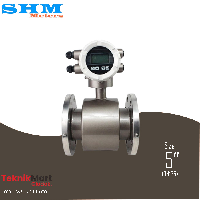 Flow Meter SHM Elektromagnetik 5 Inch DN125 1 Flow Meter SHM Elektromagnetik 5 Inch DN125