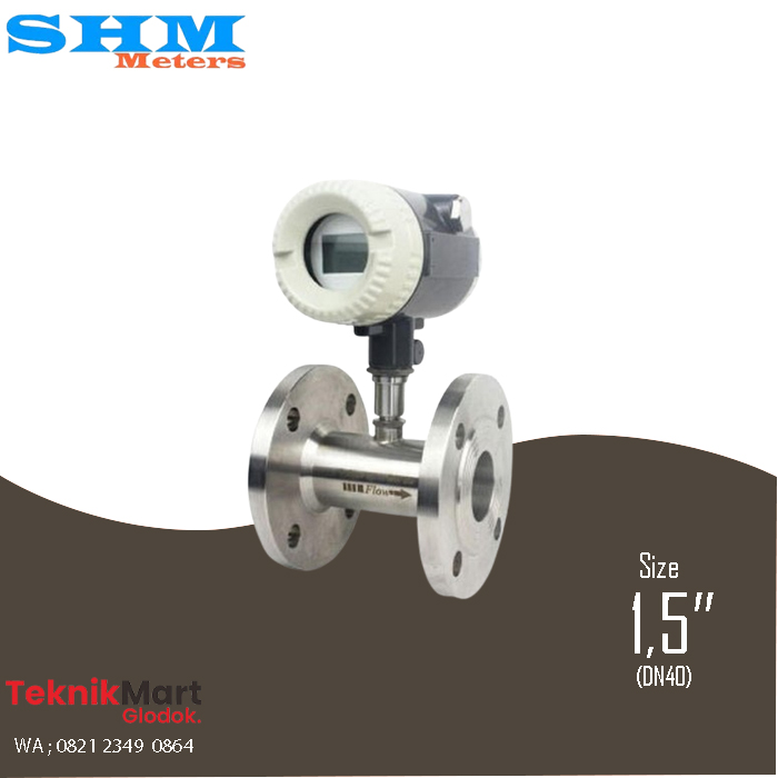Flow Meter SHM Turbine Digital 1,5 Inch DN40 1 Flow Meter SHM Turbine Digital 1,5 Inch DN40