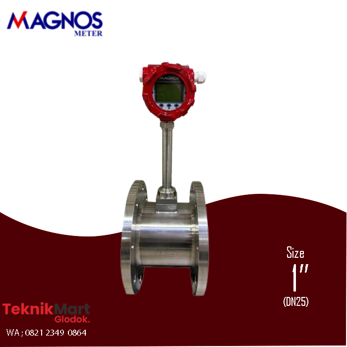 Flow Meter Magnos Vortex 1 Inch DN25 1 Flow Meter Magnos Vortex 1 Inch DN25